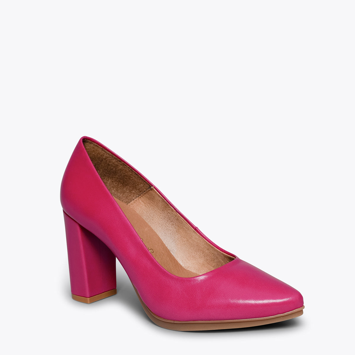 URBAN SALON – Zapatos de tacón alto de napa FUCSIA