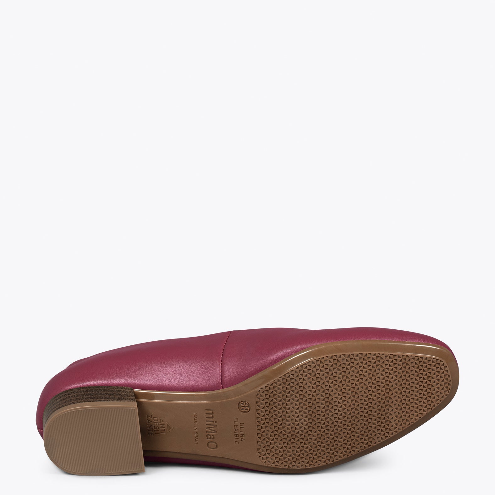 URBAN XS Zapatos de tacón bajo de napa GRANATE