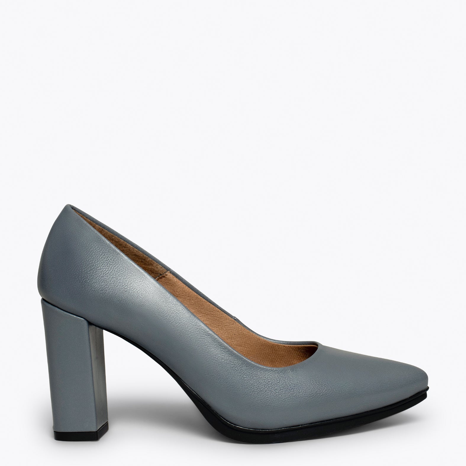 URBAN SALON – ASH BLUE nappa leather high heel