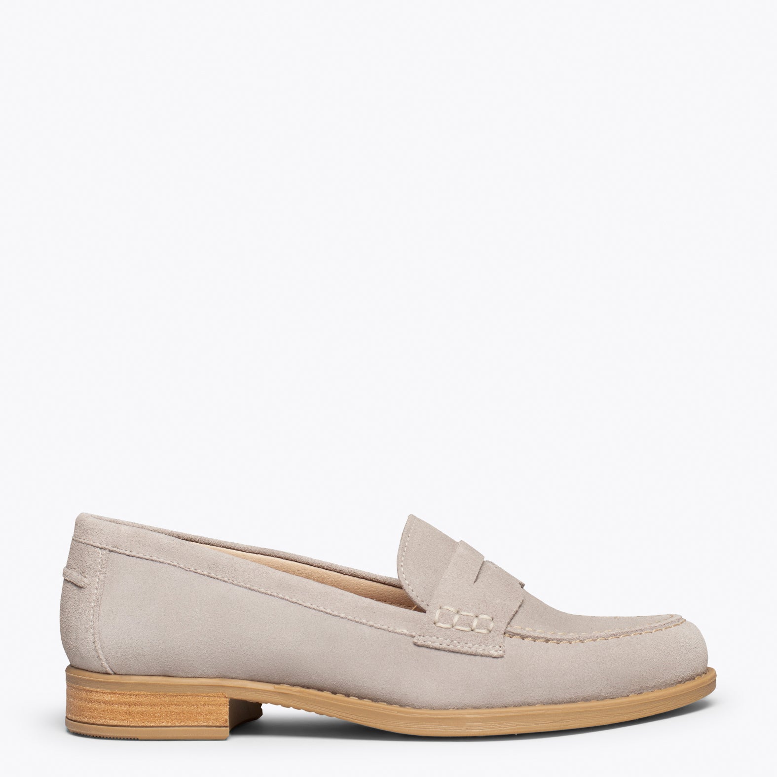 CASTELLANO – GREY suede leather moccasin