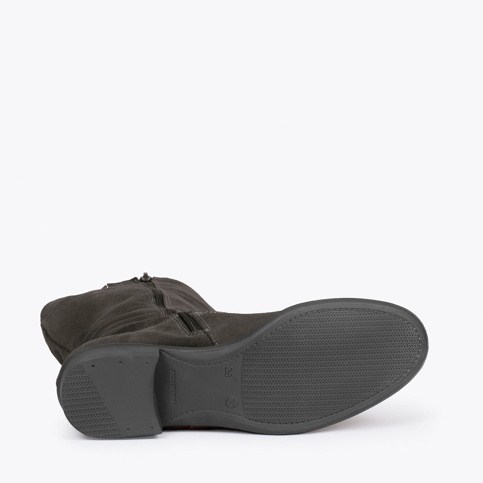 TEXAS Botas GRISES de tacón bajo - miMaO ®