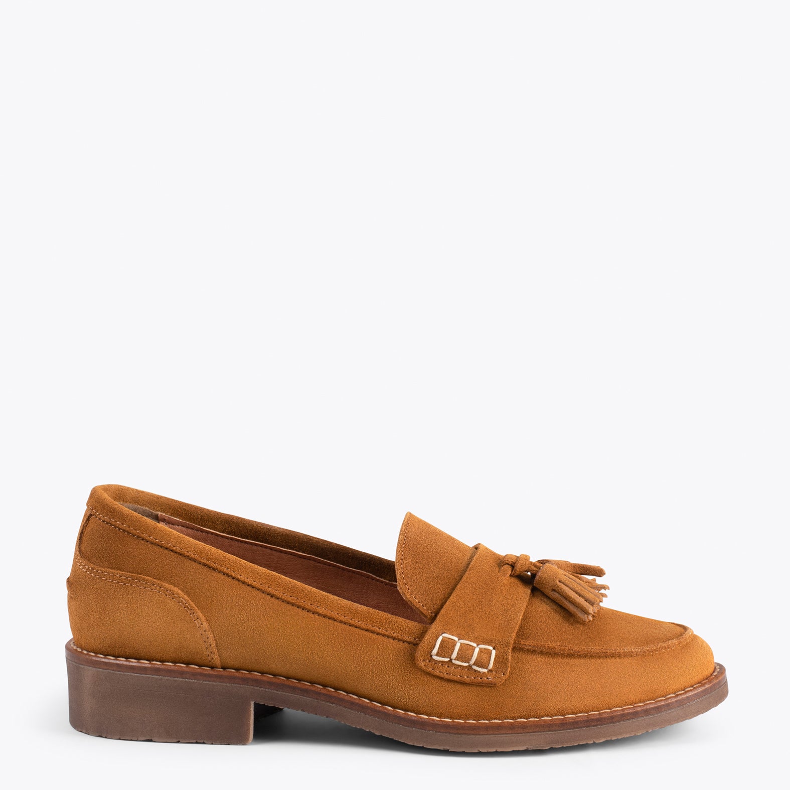 CASTELLANO – CAMEL moccasin with tassel