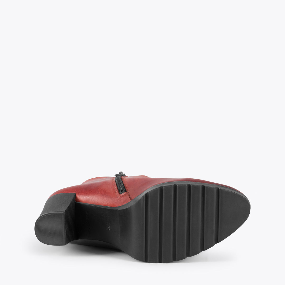 CLASSIC - Bottines pour femme à talon BORDEAUX