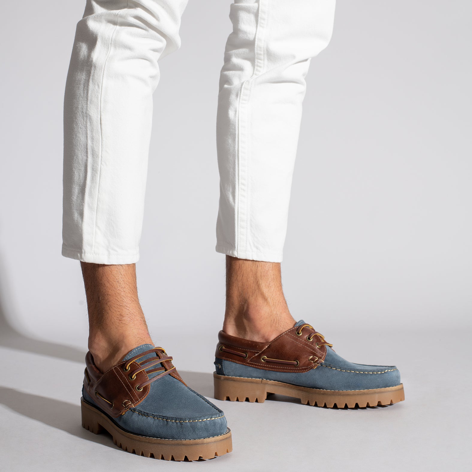NAUTIC – BLUE boat shoes for men