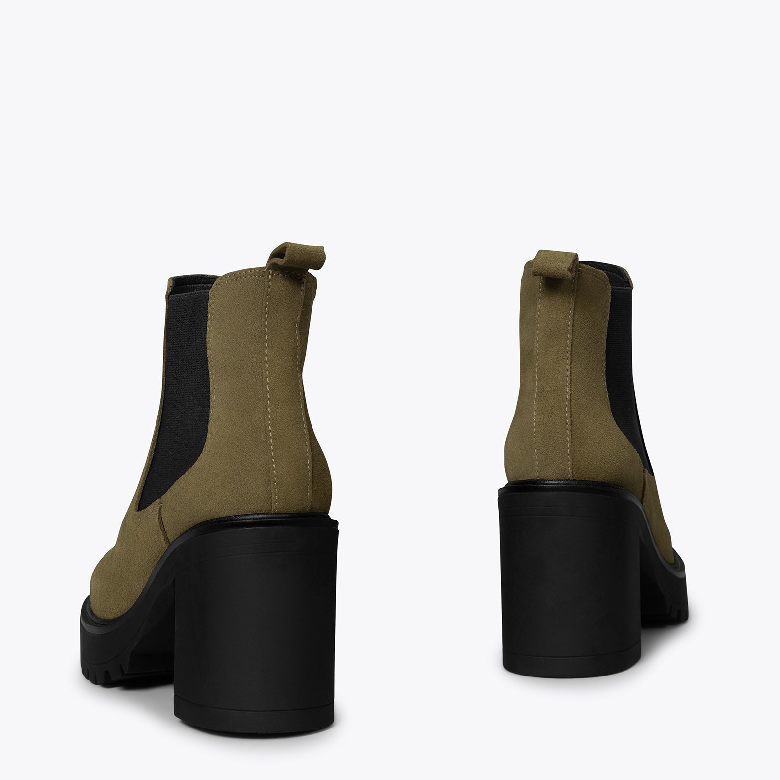 Olive hot sale heel booties