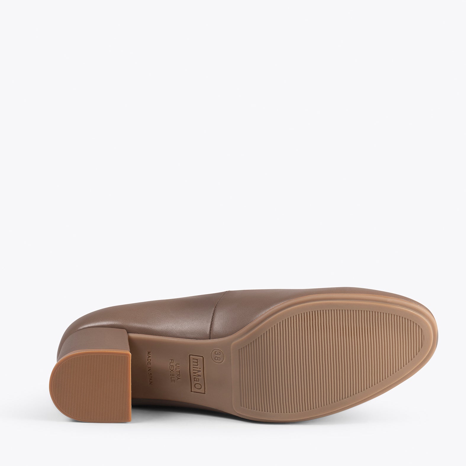 URBAN REDONDO SALON - Zapatos de tacón bajo de napa MARRÓN - miMaO ®