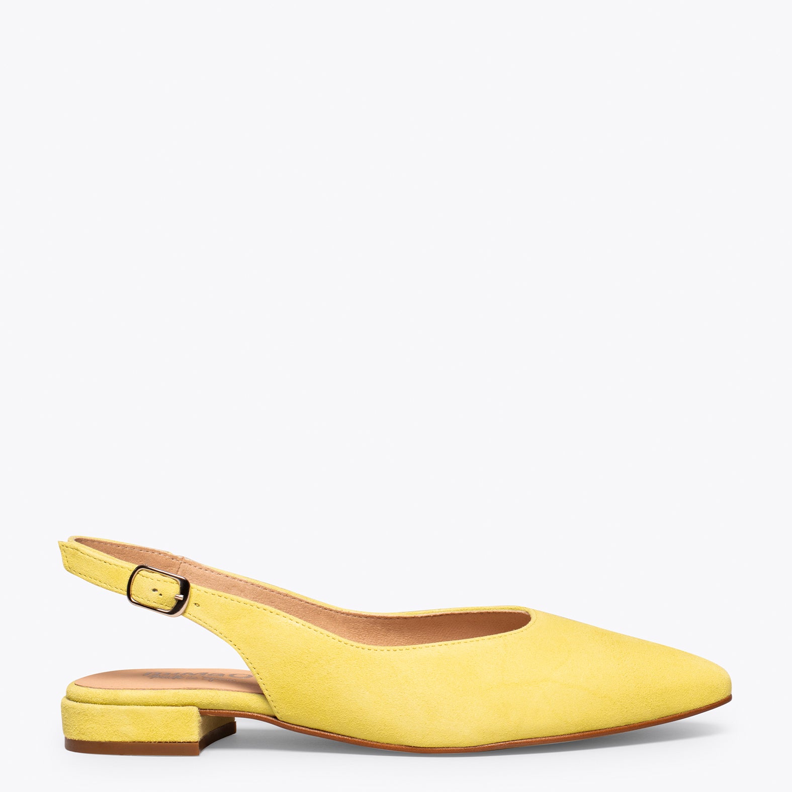 Elegant Yellow Slingbacks | Comfortable Shoes | Fur | miMaO