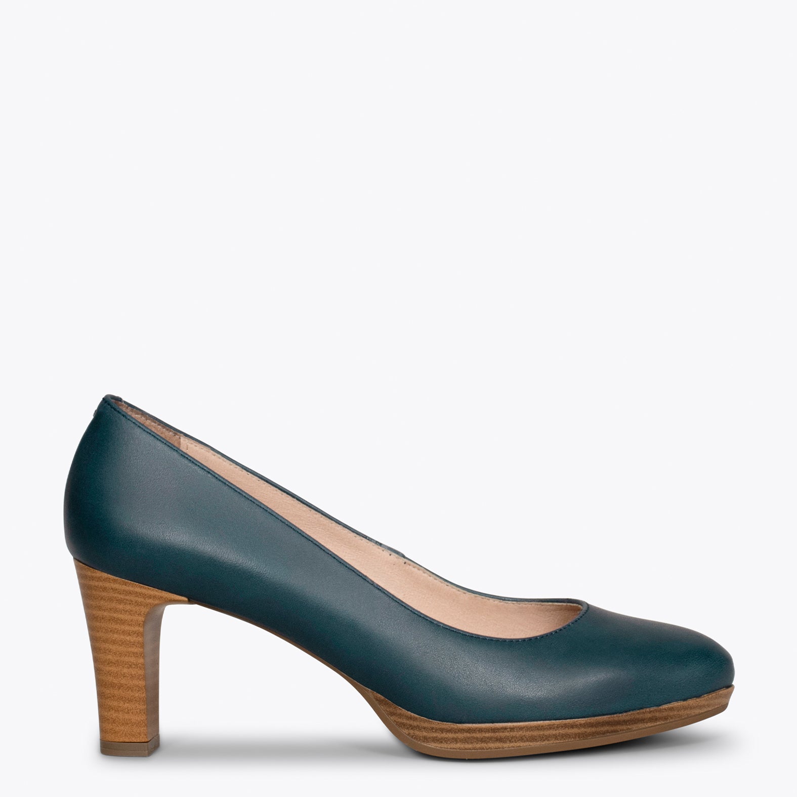 FLIGHT  – NAVY women's shoes with heel and platform