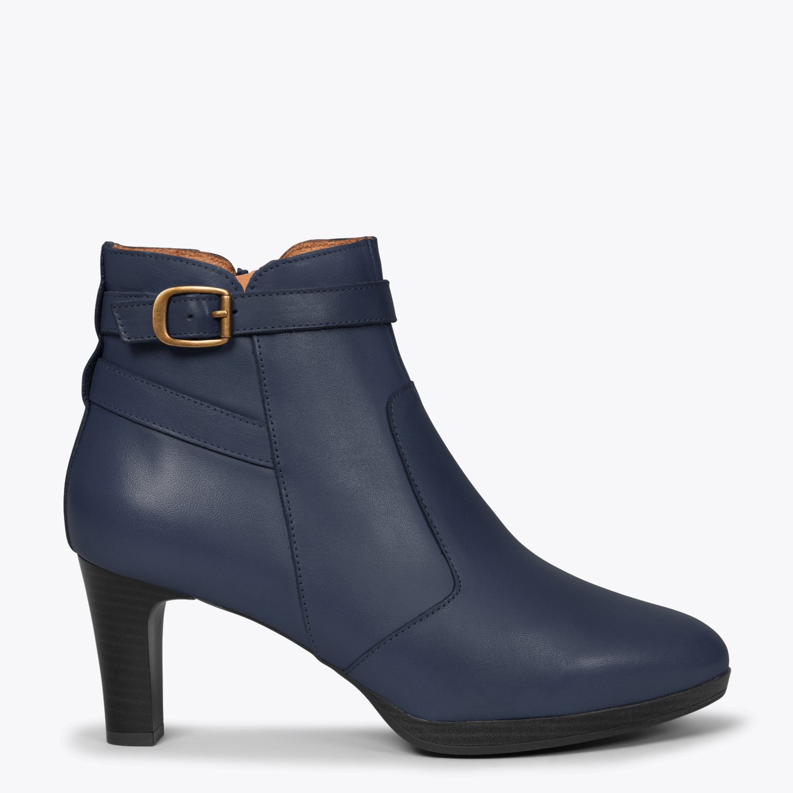 MILAN - NAVY high heel elegant booties