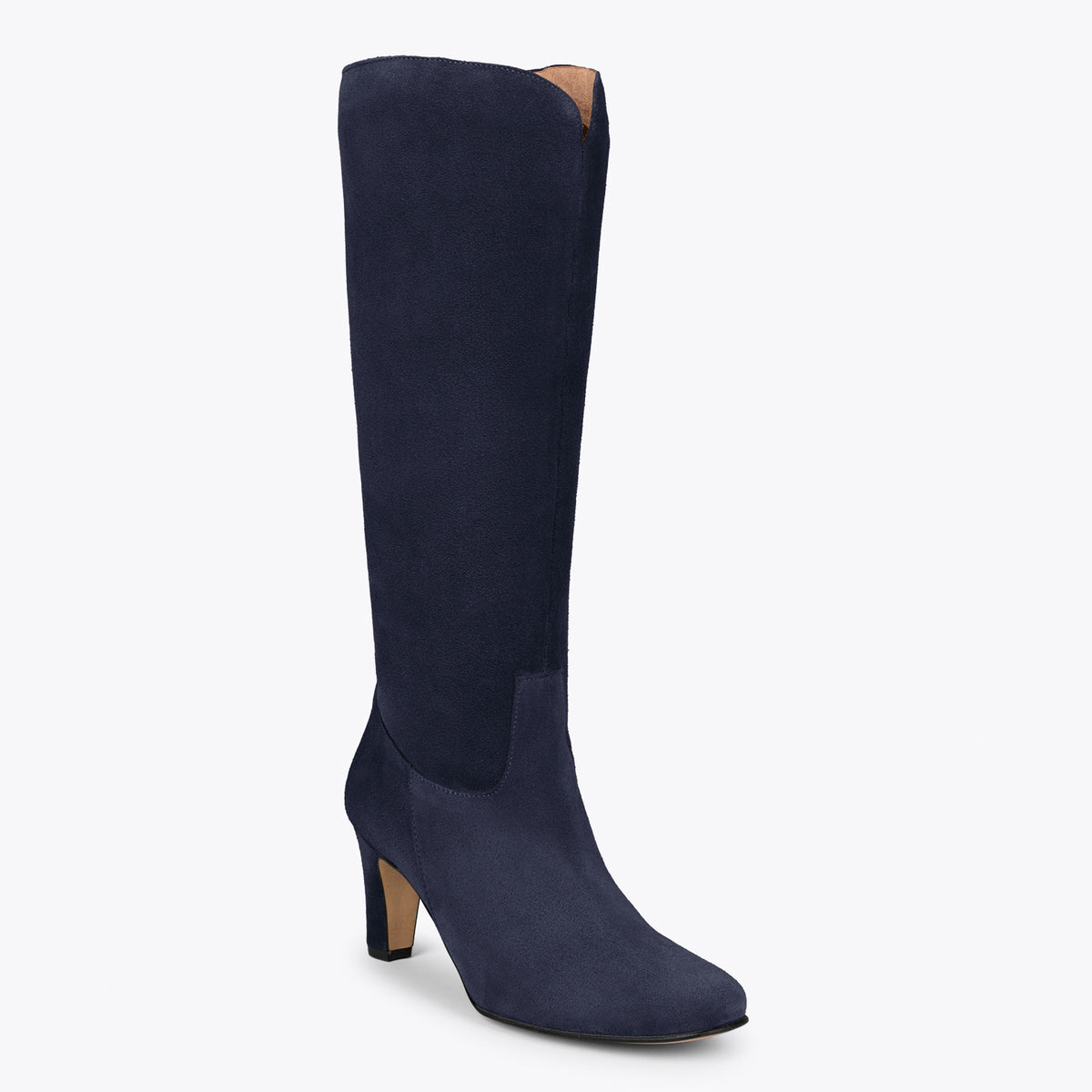 Botas URBAN Redondas – Botas de caña alta con tacón MARINO