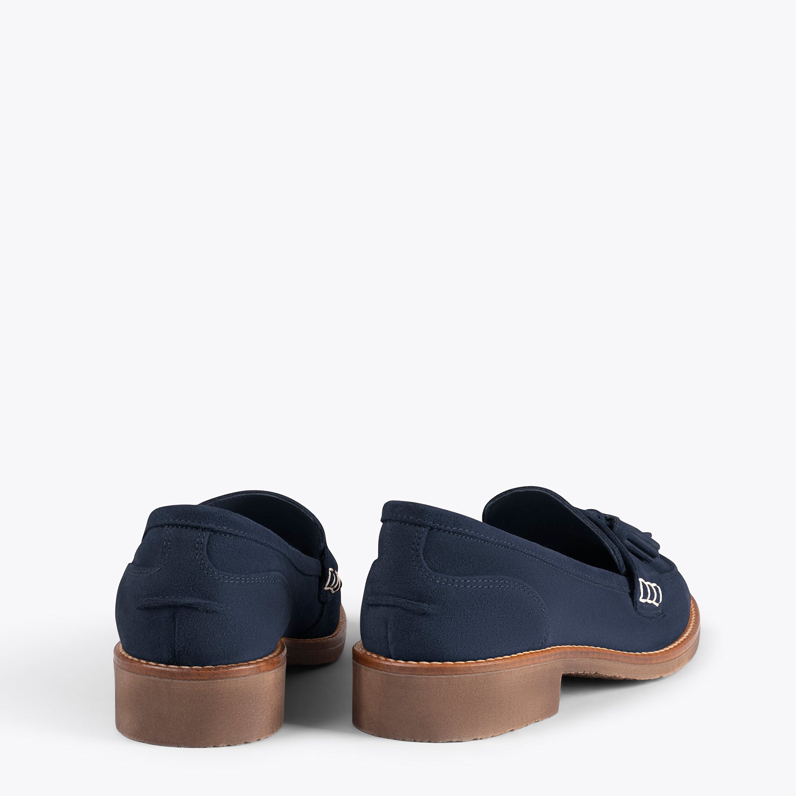 CASTELLANO – NAVY moccasin with tassel