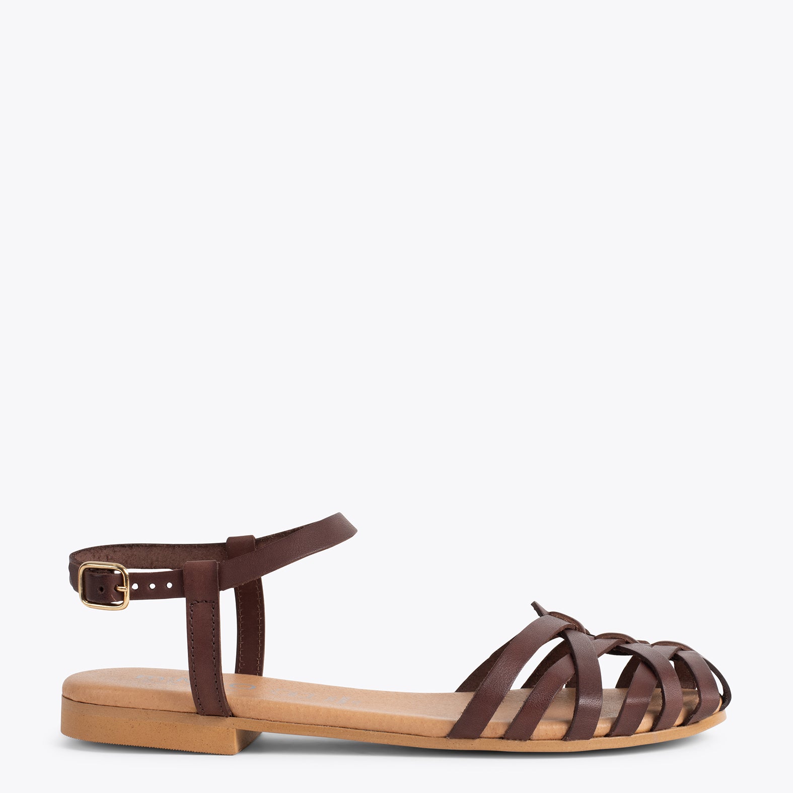 BEACH - BROWN sandal with straps