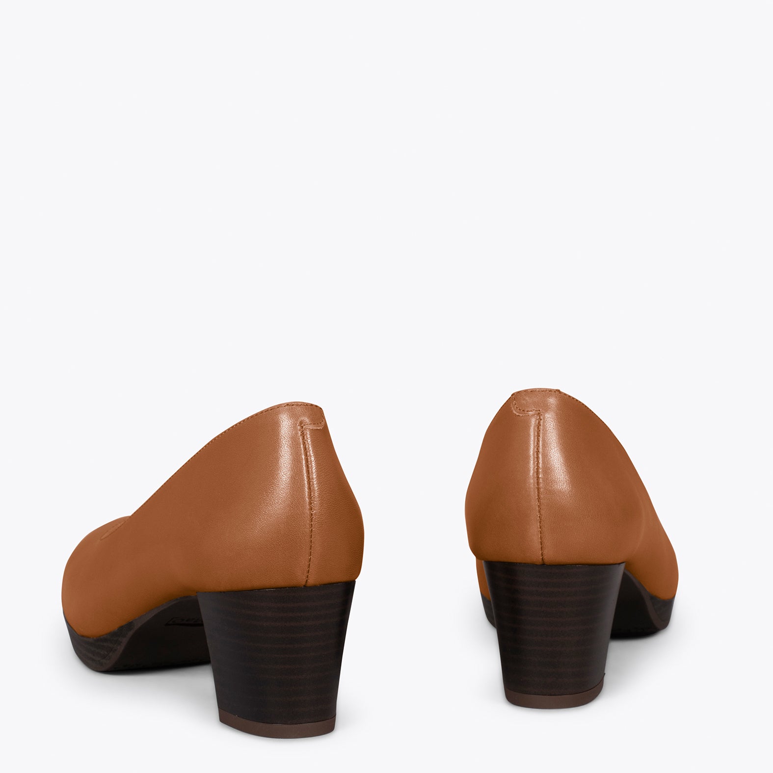 AZAFATA S - Zapatos de tacón bajo con plataforma MARRÓN - miMaO ®