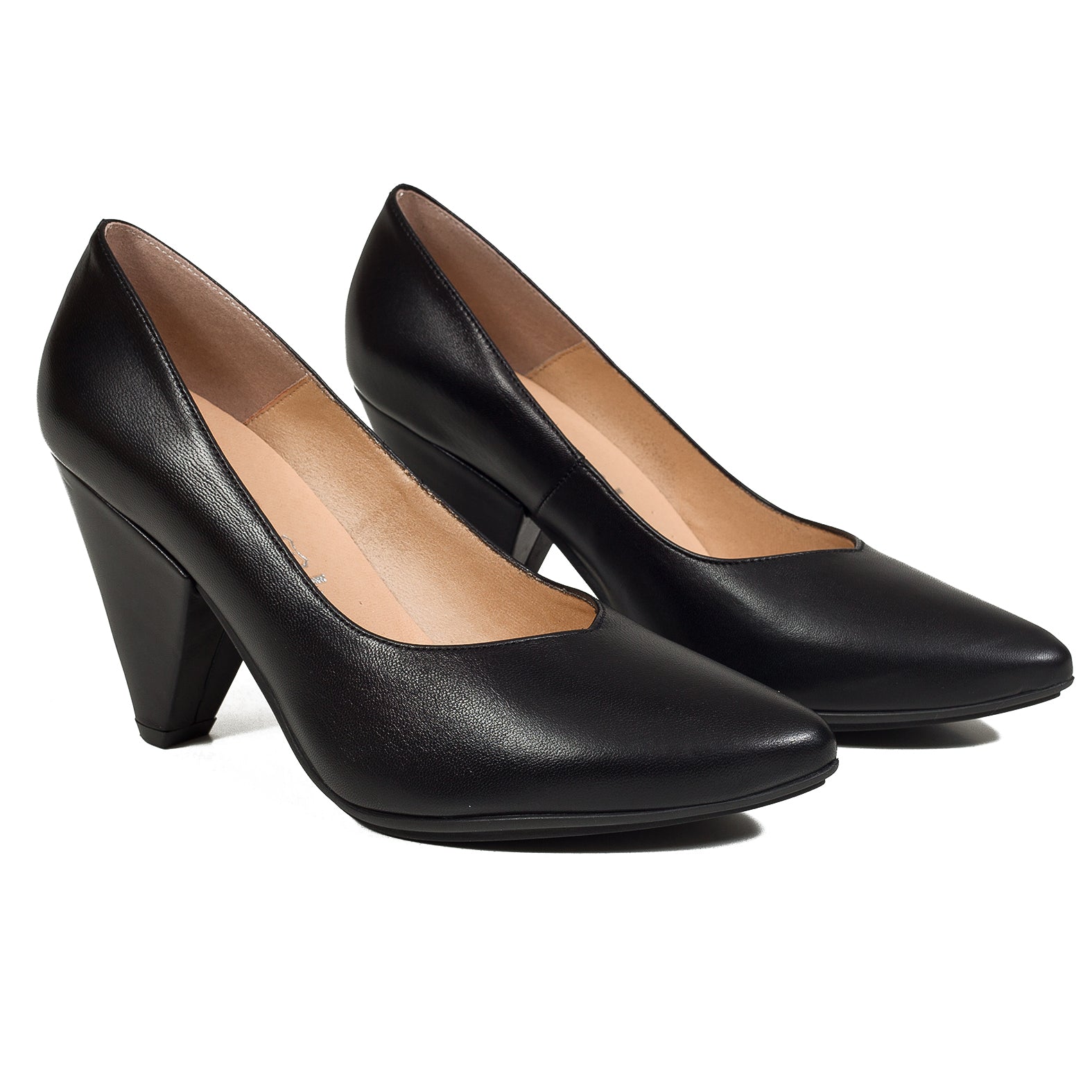 Zapatos de salón Mujer Color Negro, Hechos de Piel, Disponibles Desde  Talla 36 hasta Talla 41