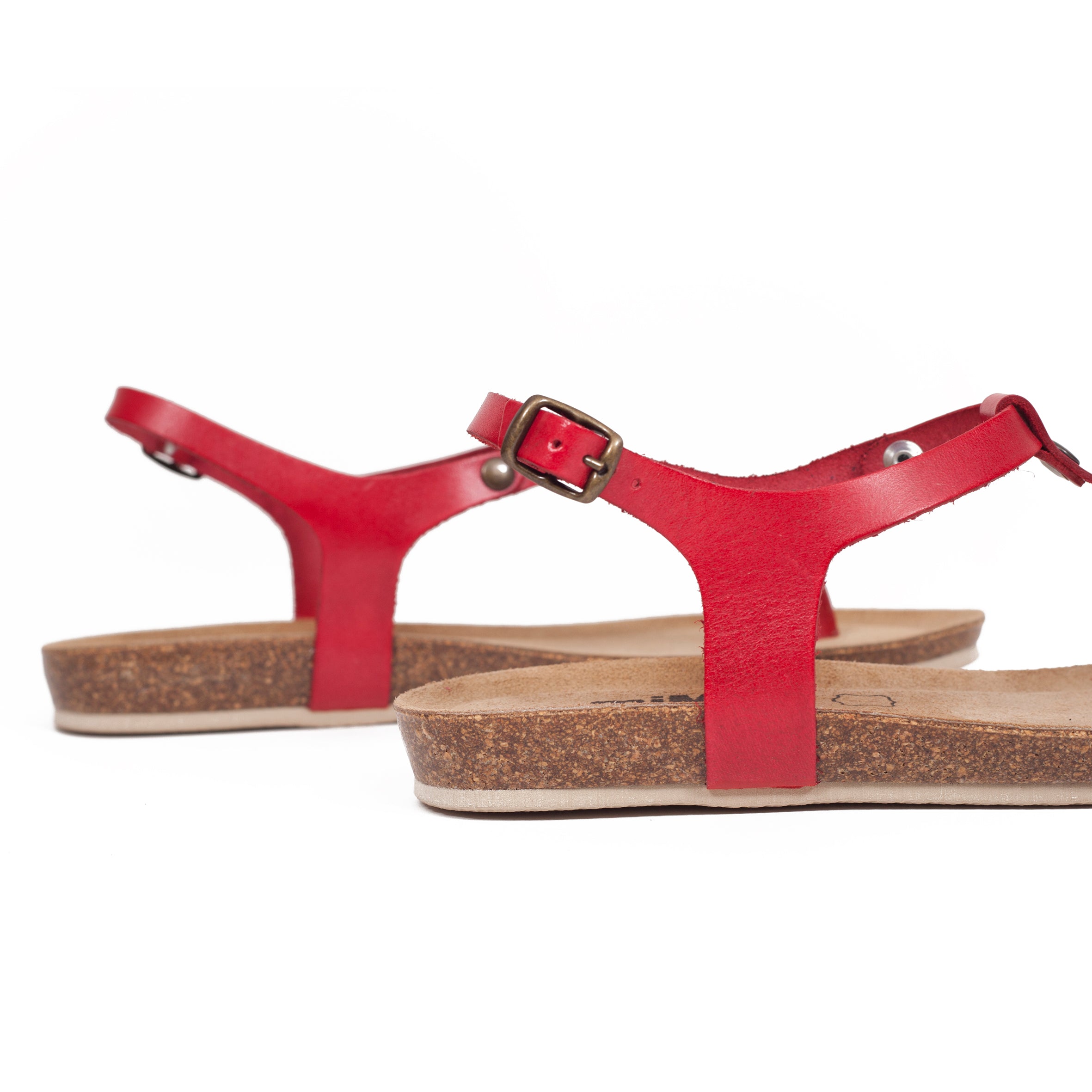 Sandalias planas dedo BIO CONFORT Rojo -Special Price- - miMaO ShopOnline