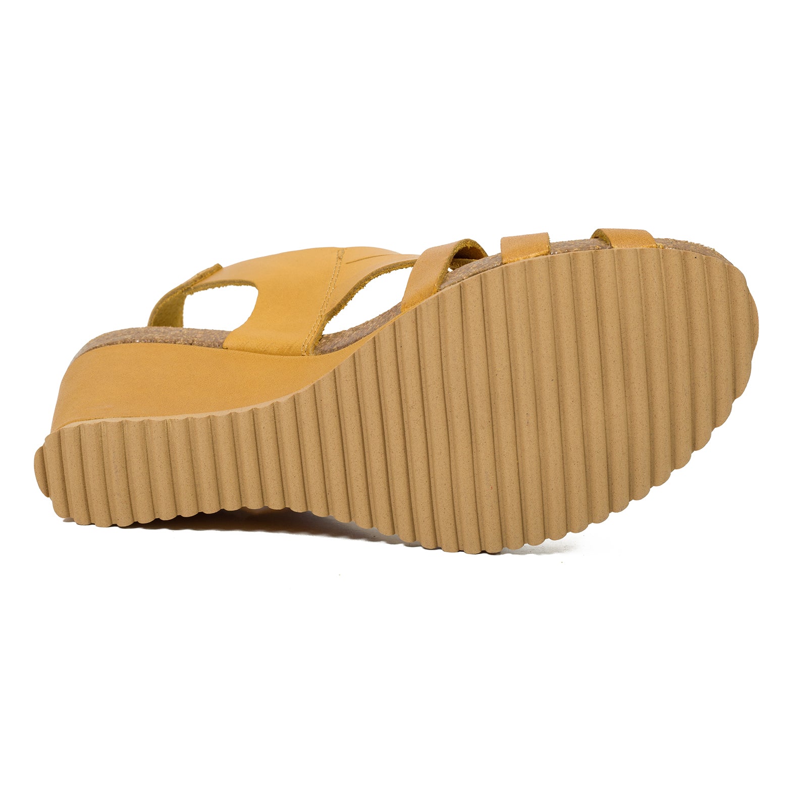 TIRAS- sandalia de cuña Bio MOSTAZA - miMaO ShopOnline