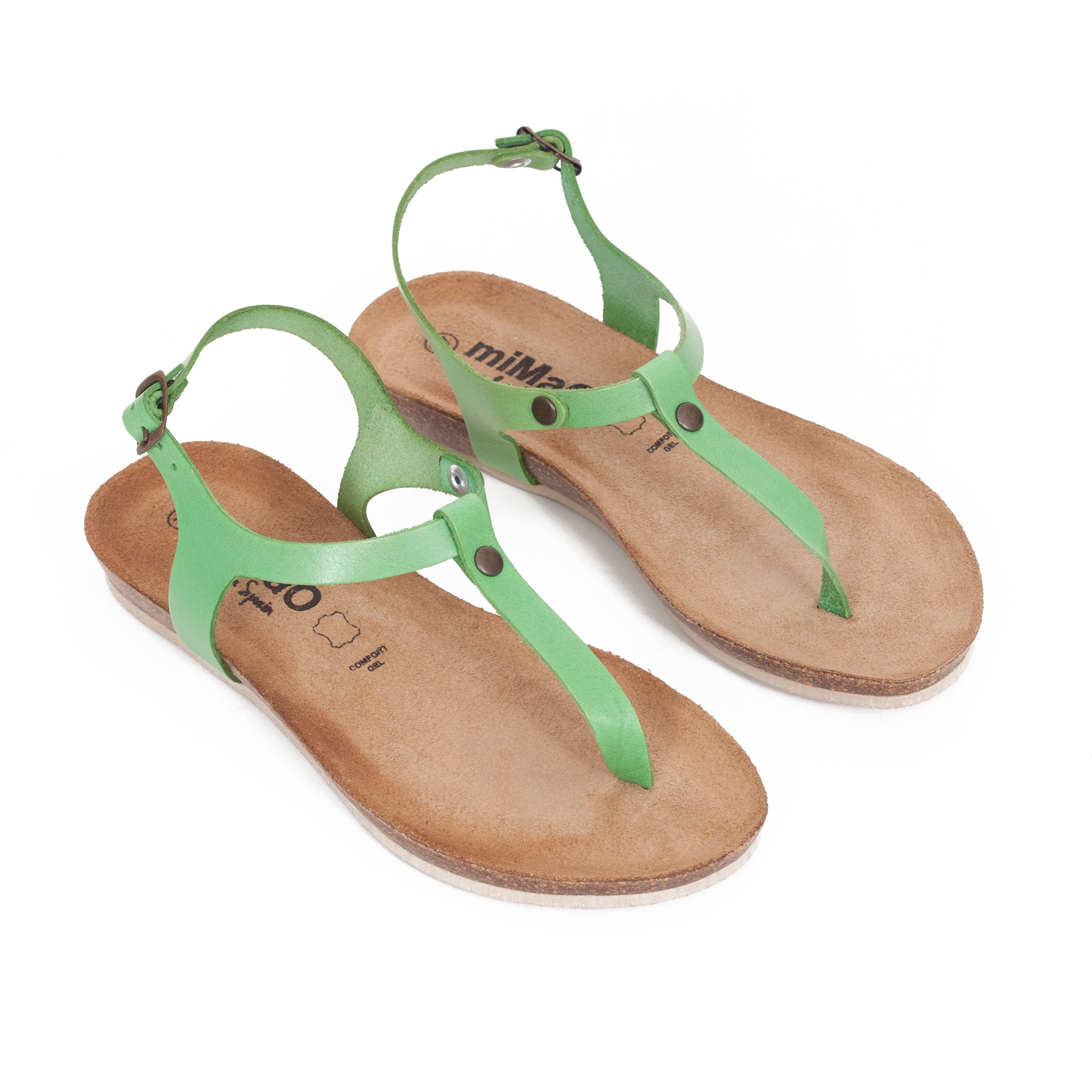 Sandalias planas dedo BIO CONFORT Verde -Special Price- - miMaO ShopOnline