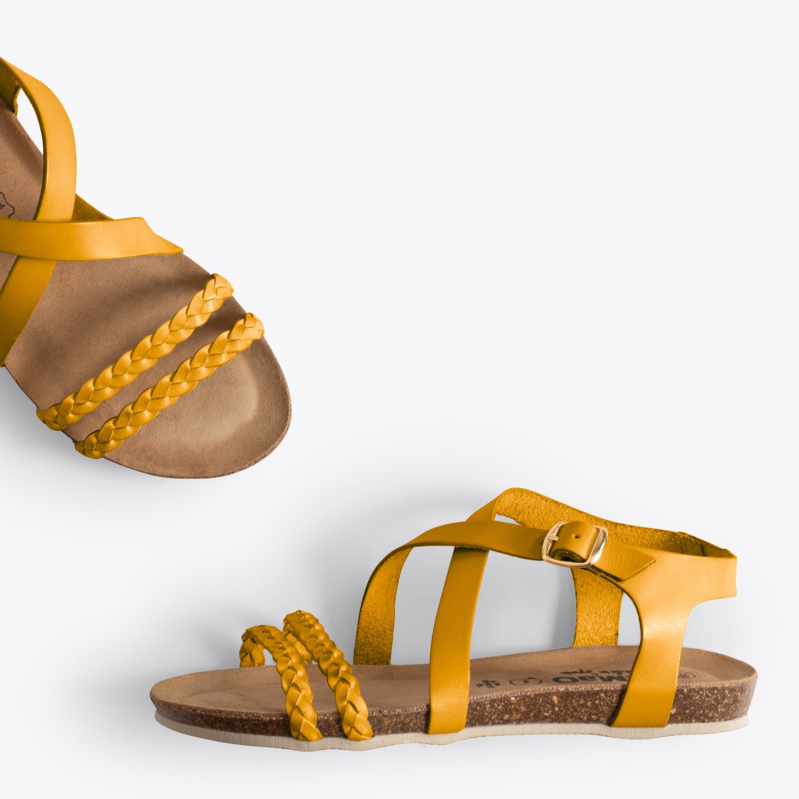 INDIE – MUSTARD BIO sandals with straps