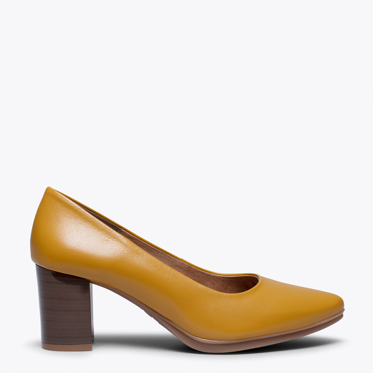 URBAN S SALON - MUSTARD mid heel