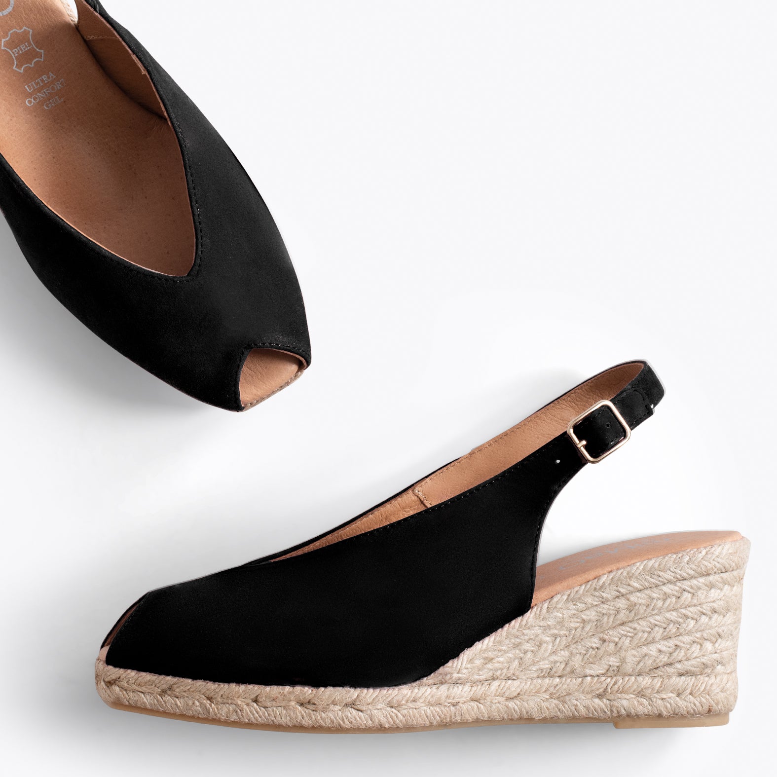 Espadrille compensée cheap ouverte