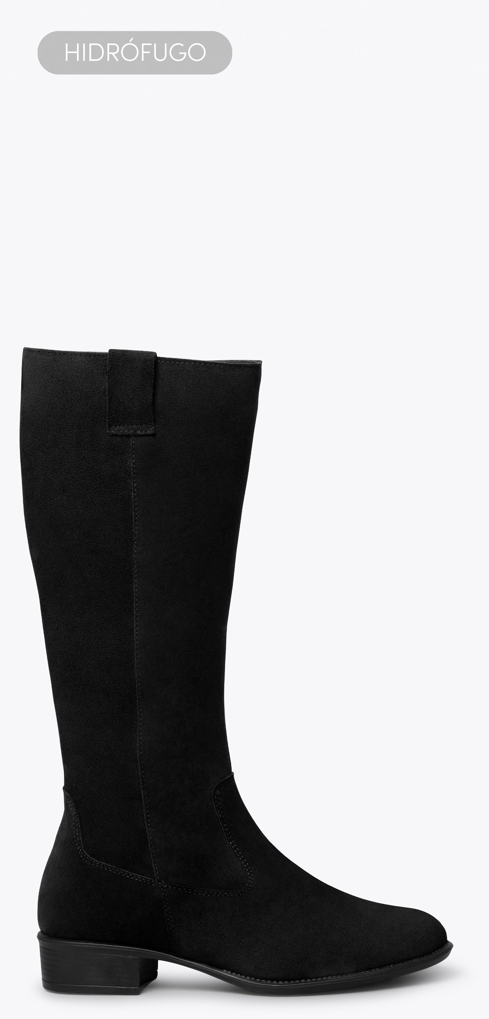 TEXAS – BLACK low heel boot