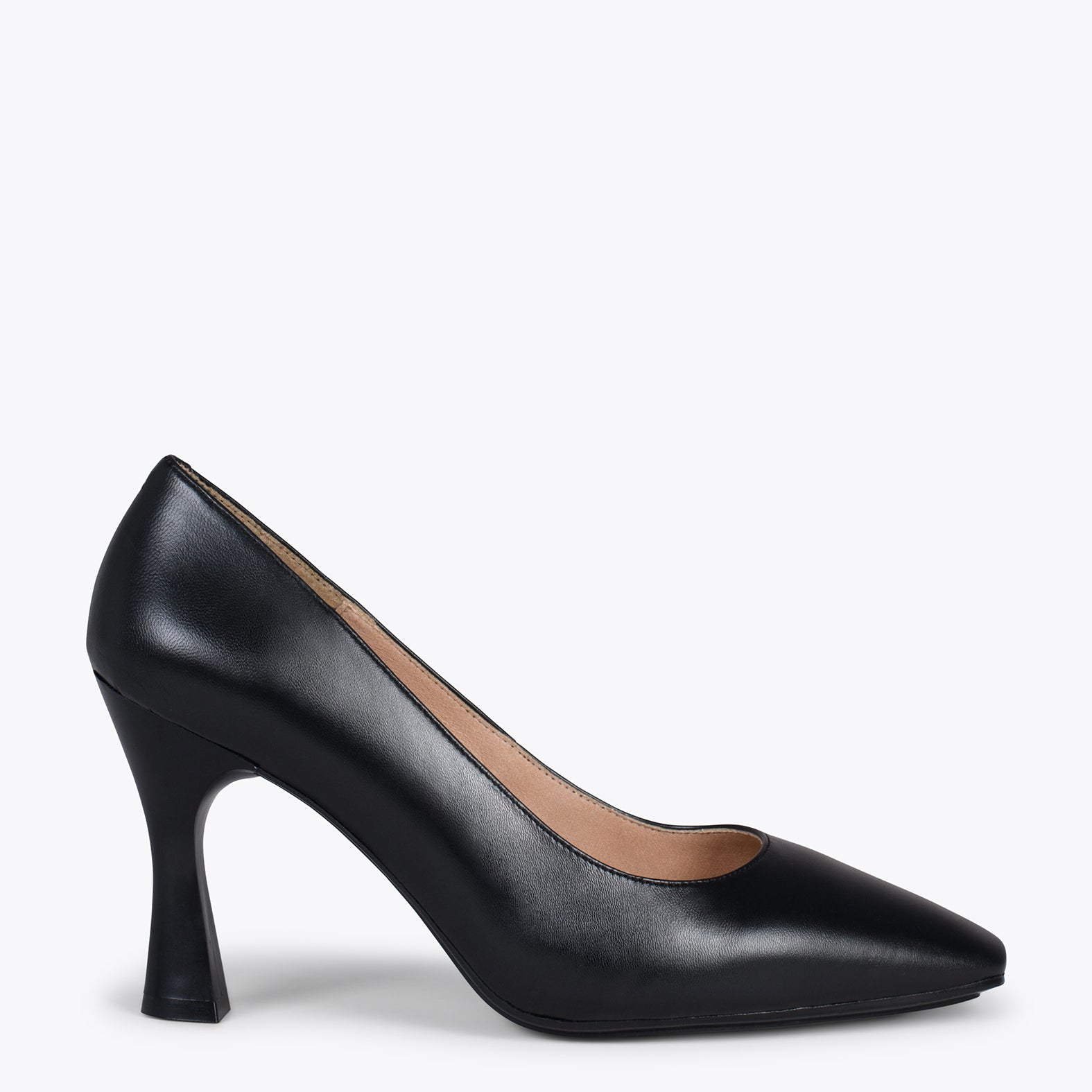 URBAN GLAM – BLACK bell shaped heel