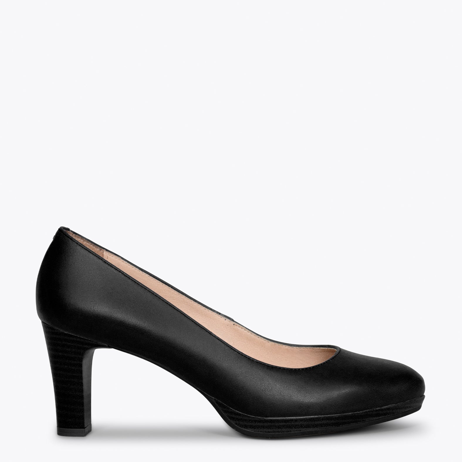 FLIGHT  – BLACK women's shoes with heel and platform