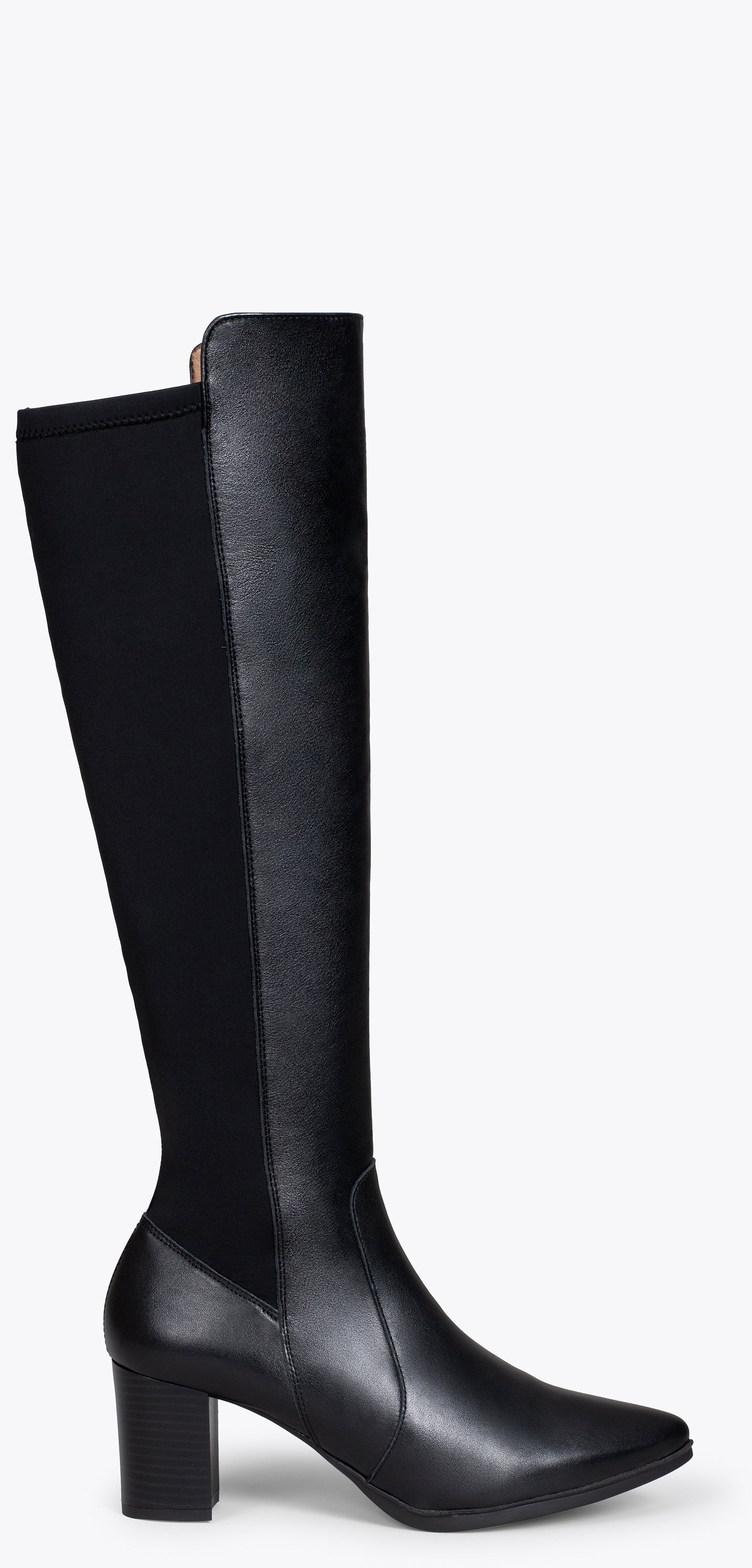 SUNSET – Botas de tacón elásticas NEGRO napa - miMaO ®