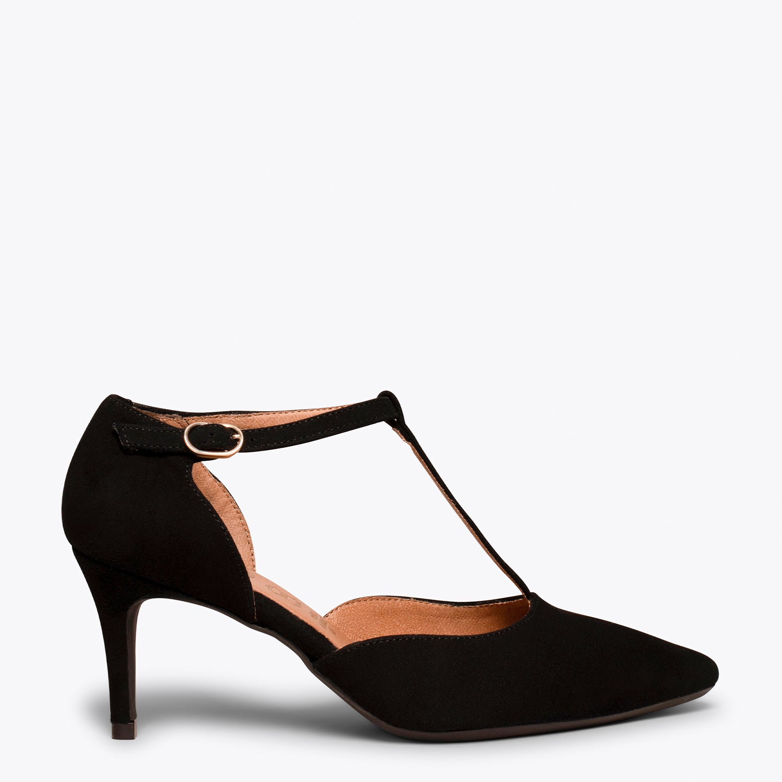 COCKTAIL – BLACK elegant mid heel shoes