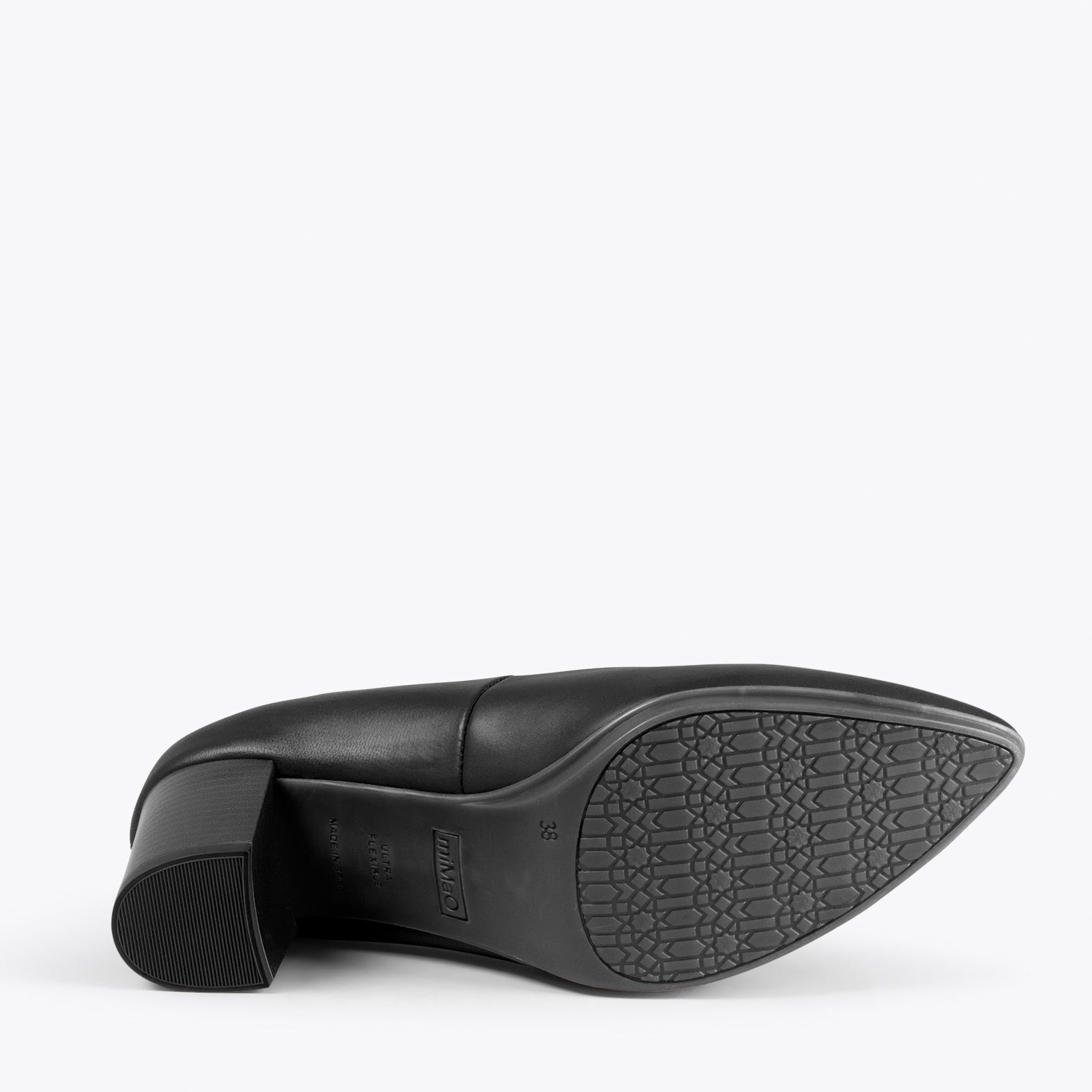 URBAN S SALON – Zapatos de tacón medio de napa NEGRO