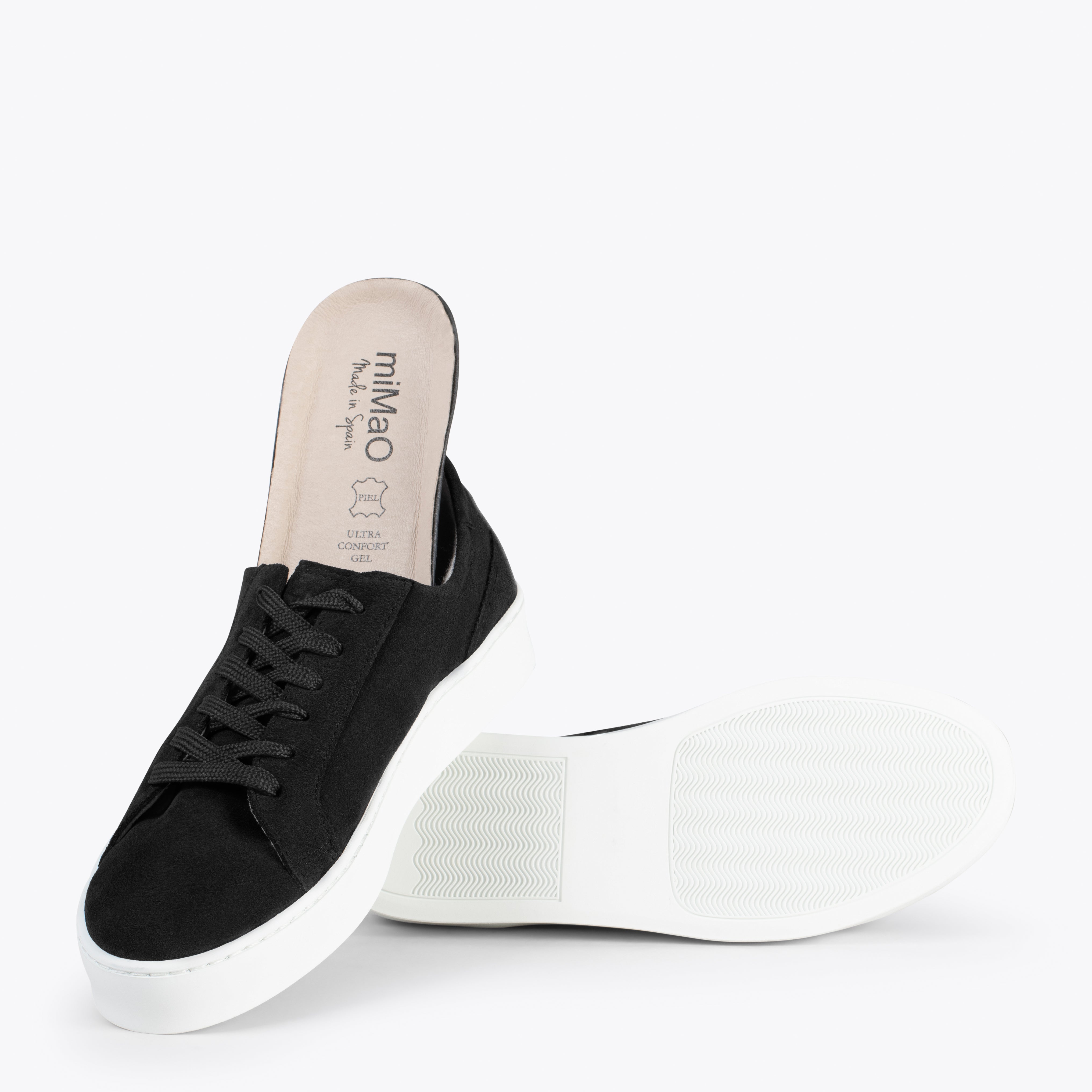 ENJOY – BLACK suede lifestyle sneakers