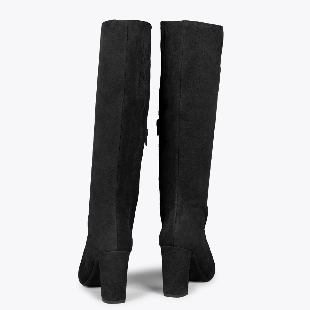 URBAN - Botas Altas de serraje con cremallera NEGRO