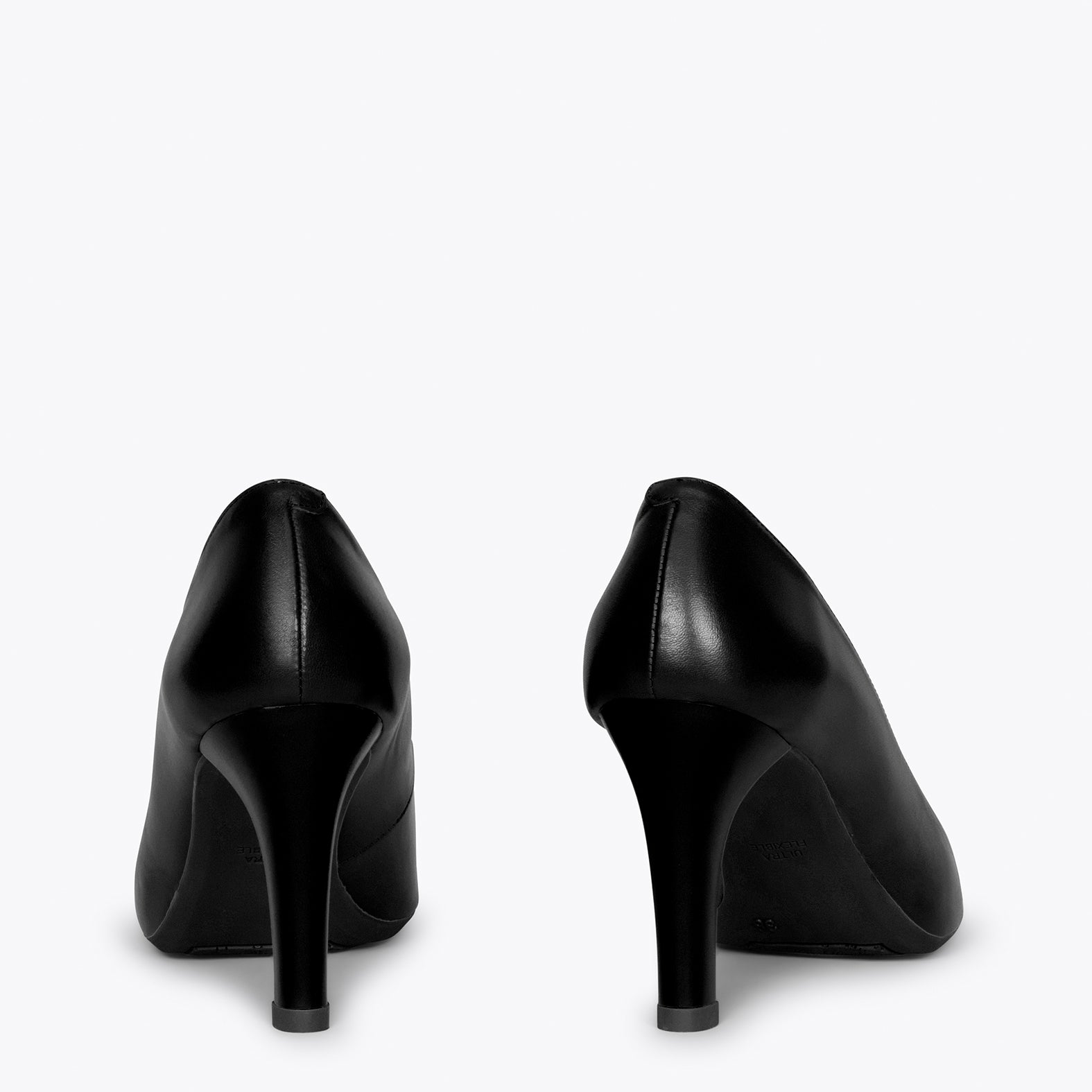 3 inch black court heels sale