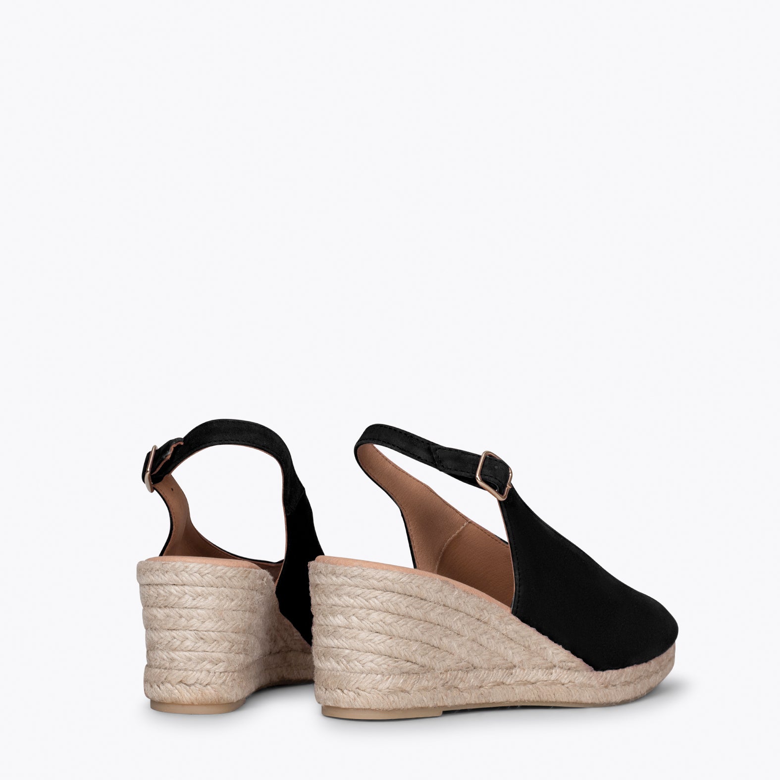 Espadrilles compensées bout outlet ouvert