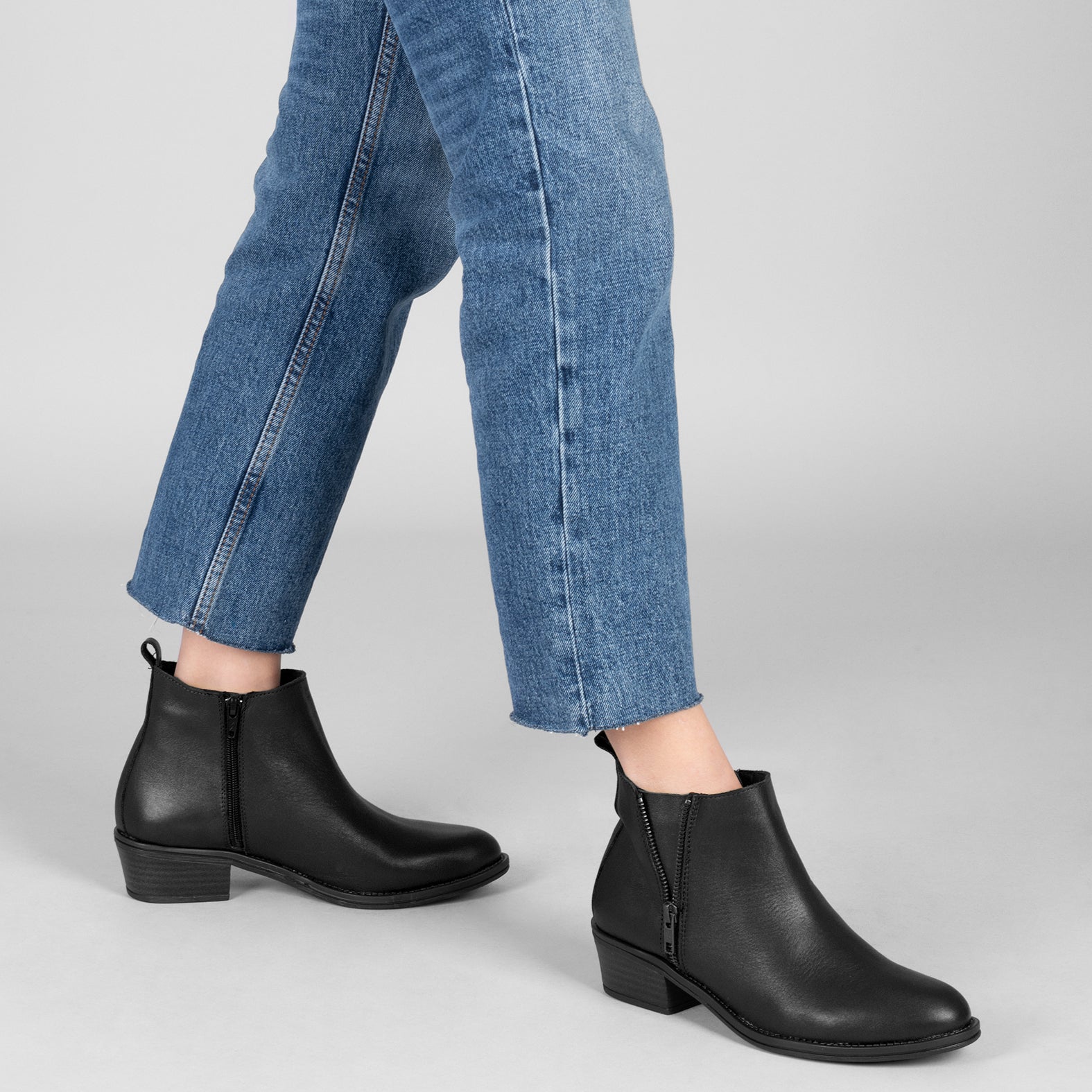 BASIC – Botines bajos para mujer NEGRO