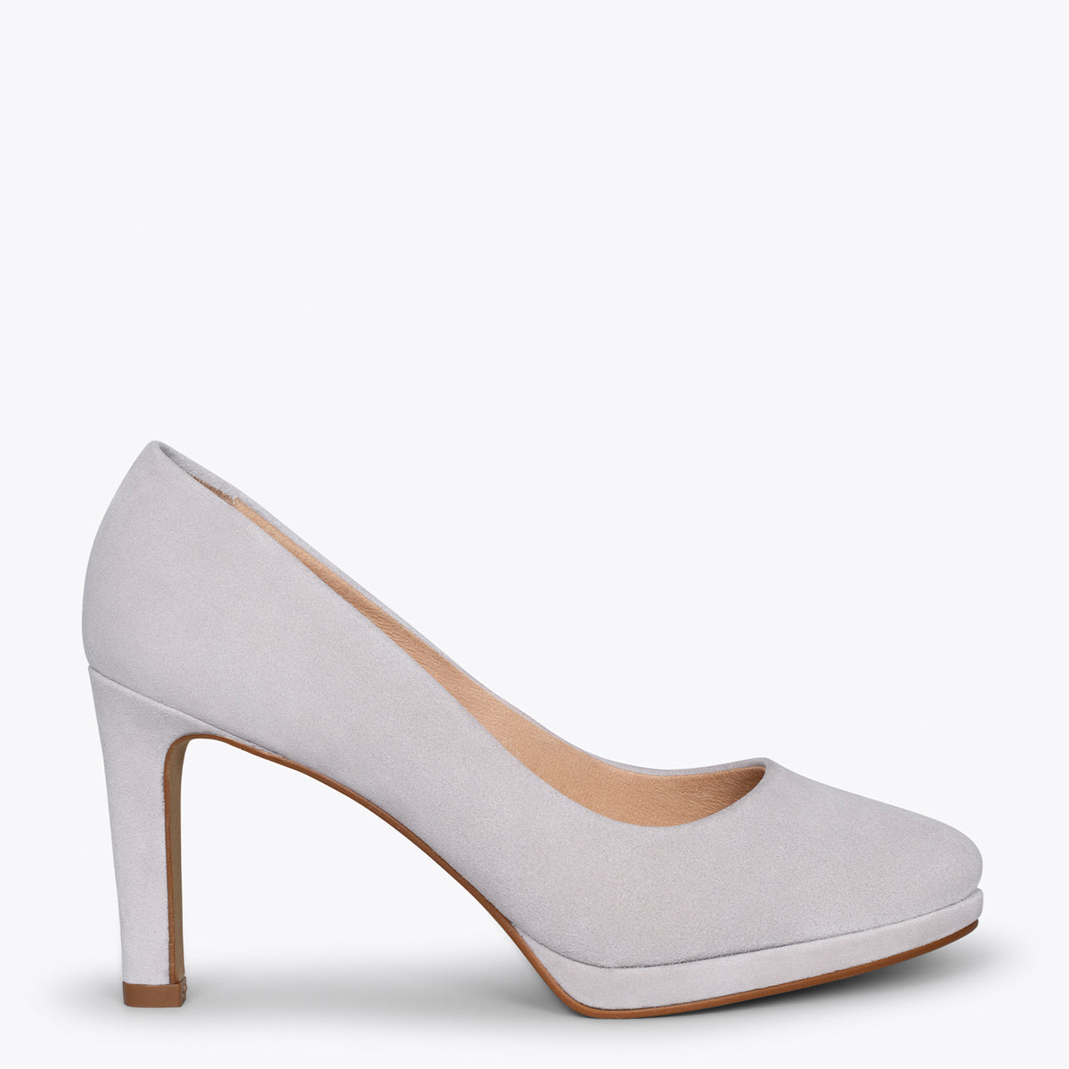 PLATAFORMA - Zapatos de tacón alto y plataforma GRIS