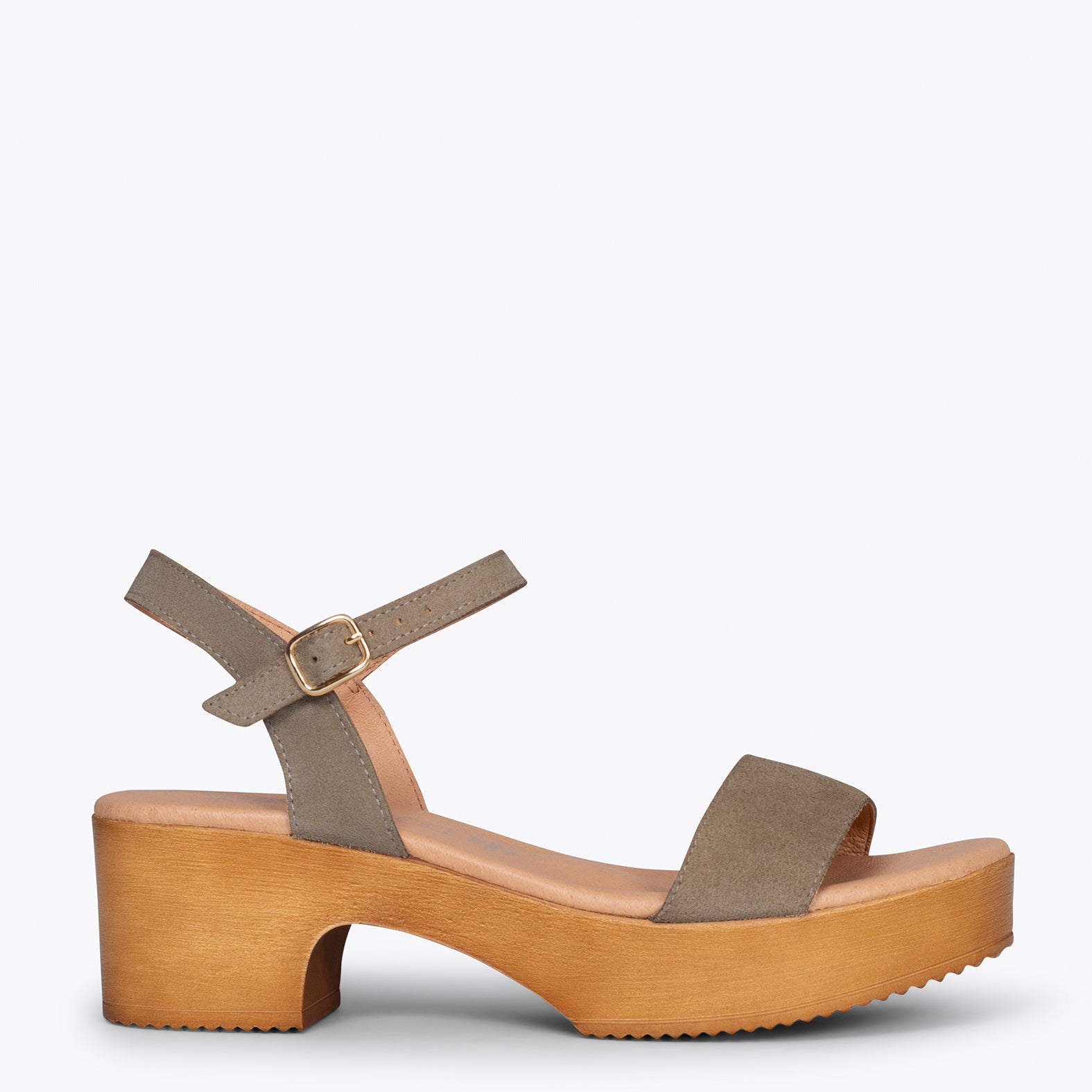 CALA – TAUPE sandals with platform