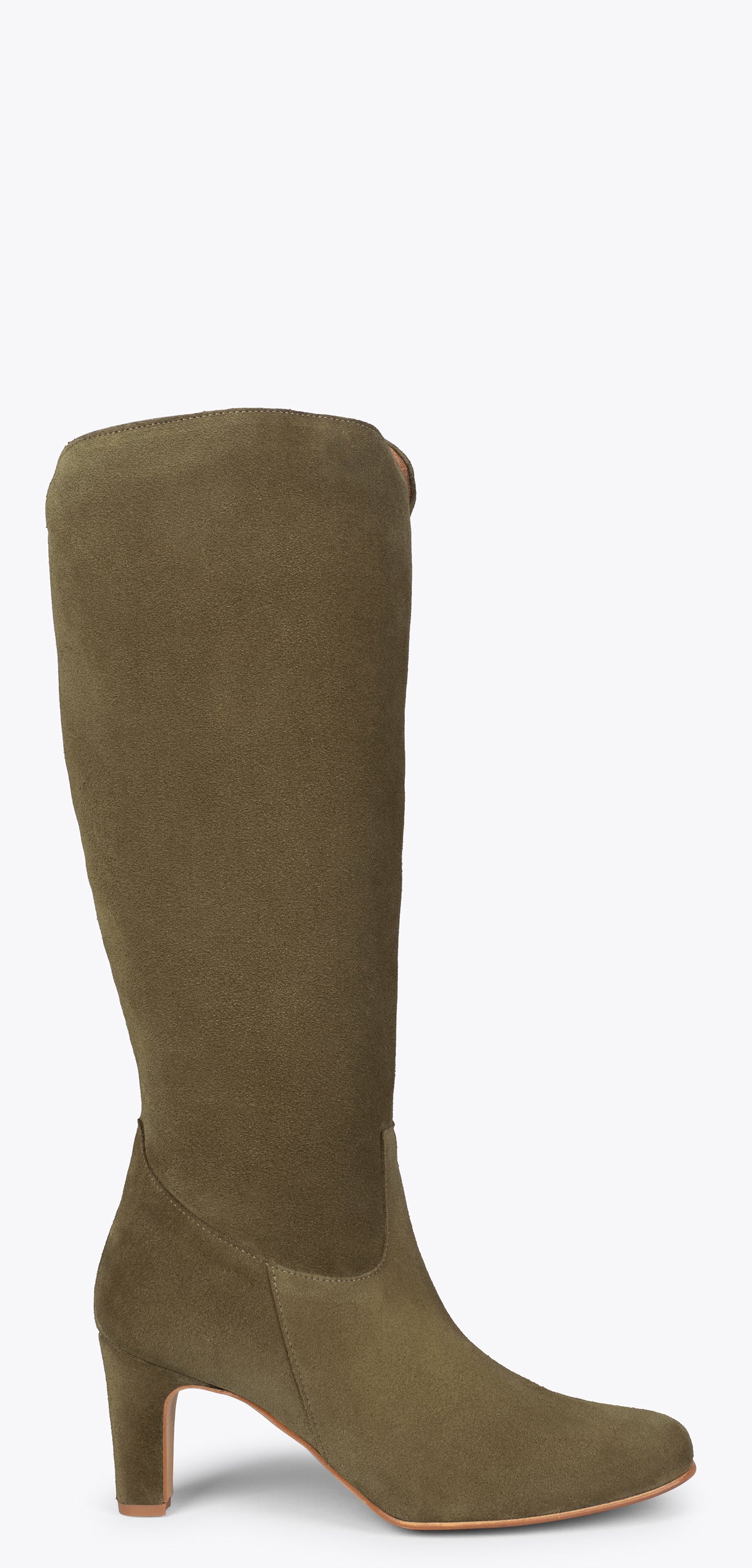 Botas URBAN Redondas – Botas de caña alta con tacón VERDE