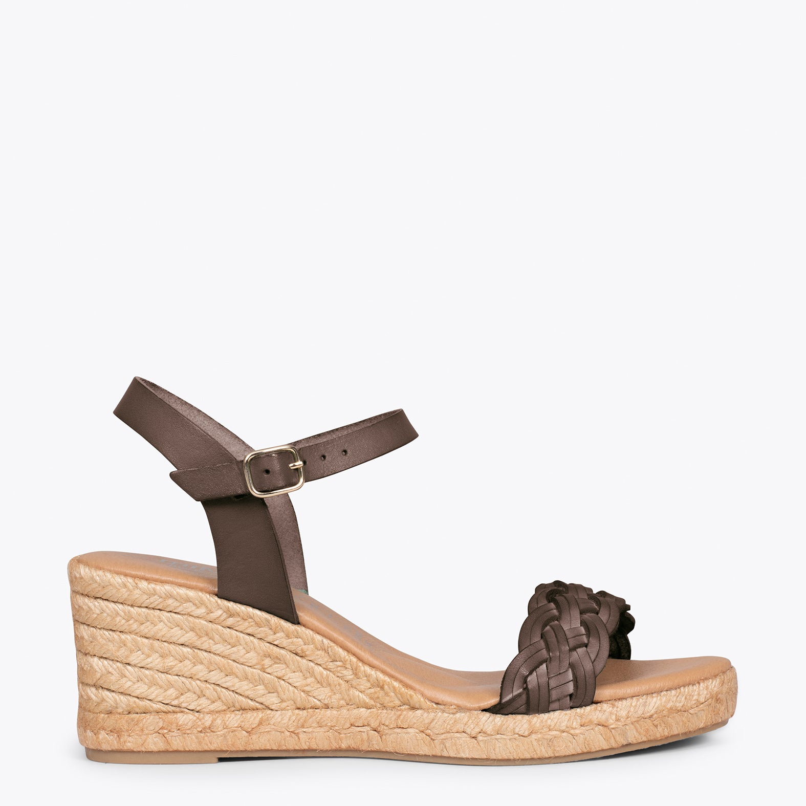 BRAID – TAUPE espadrille with braided strap