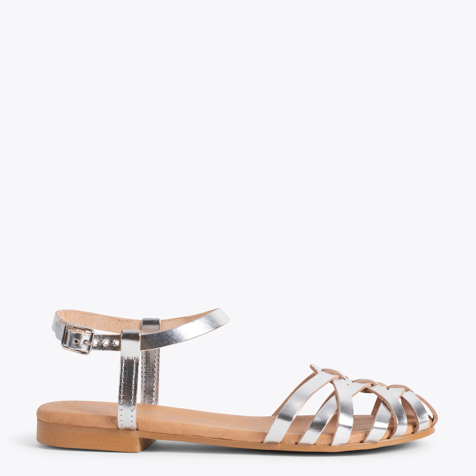 BEACH - SILVER sandal with straps