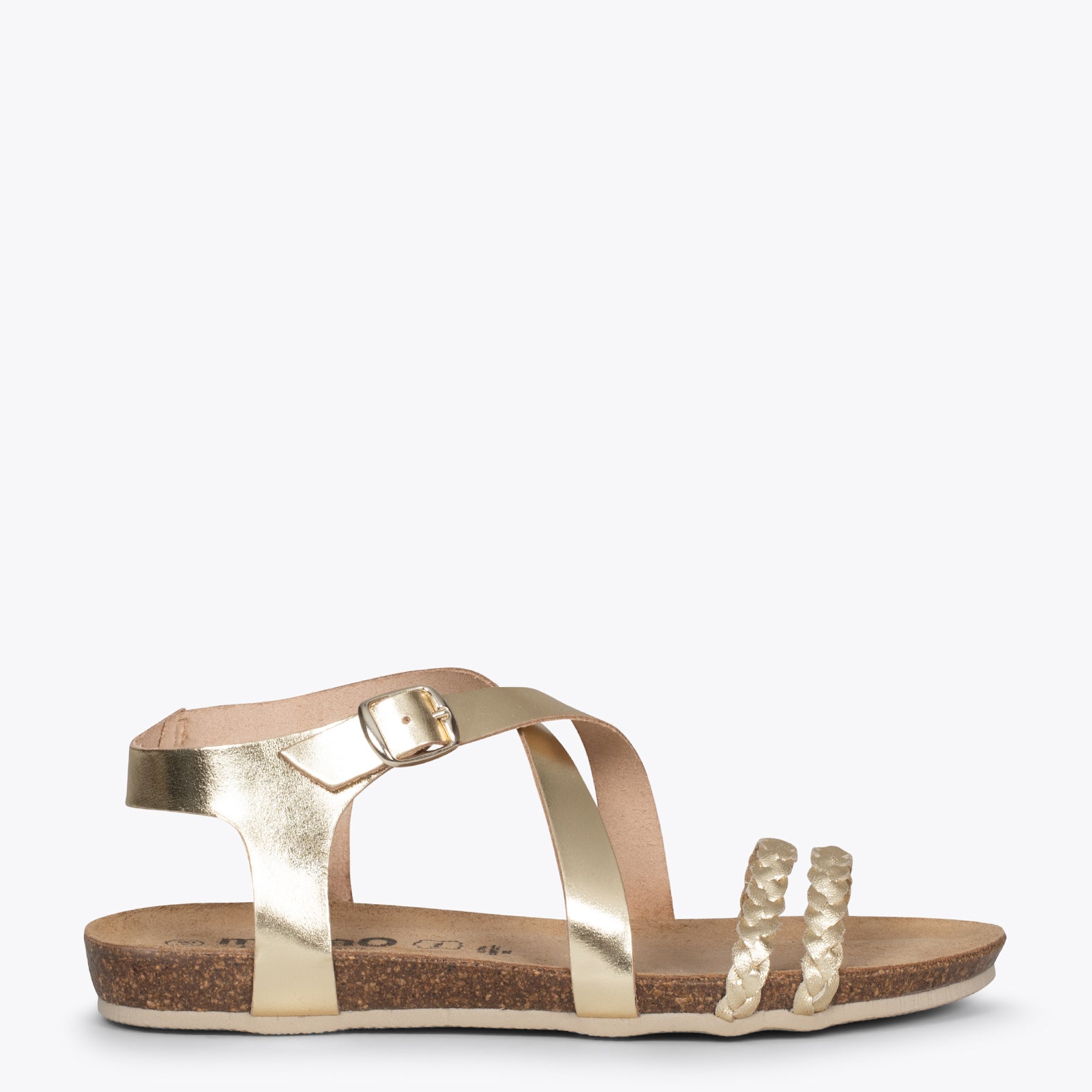 INDIE – GOLD BIO sandals with straps