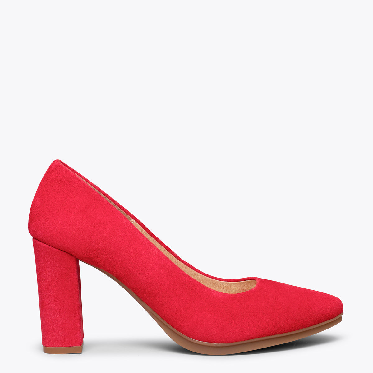 URBAN – RED suede leather high heel