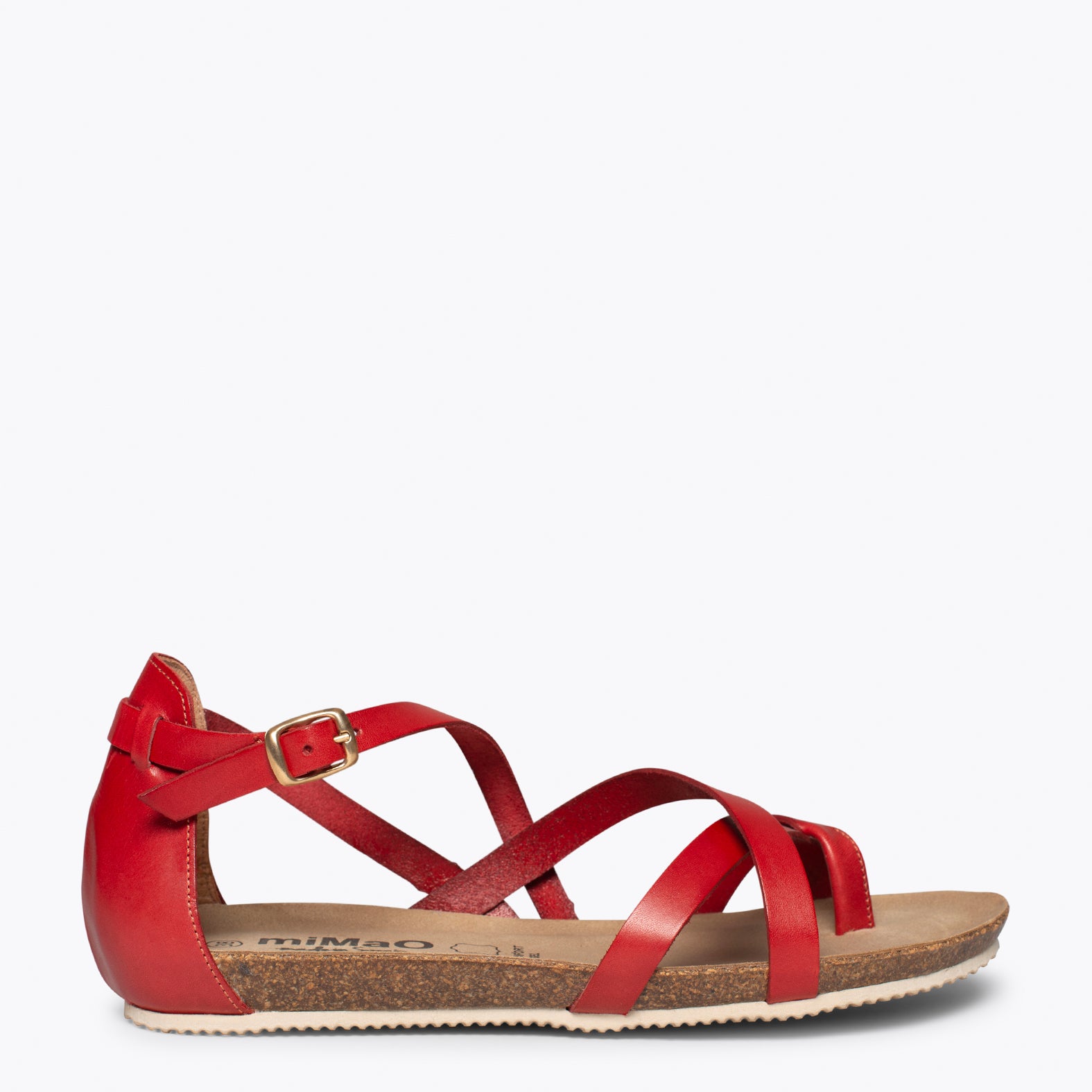 WALK – RED bio flat sandals