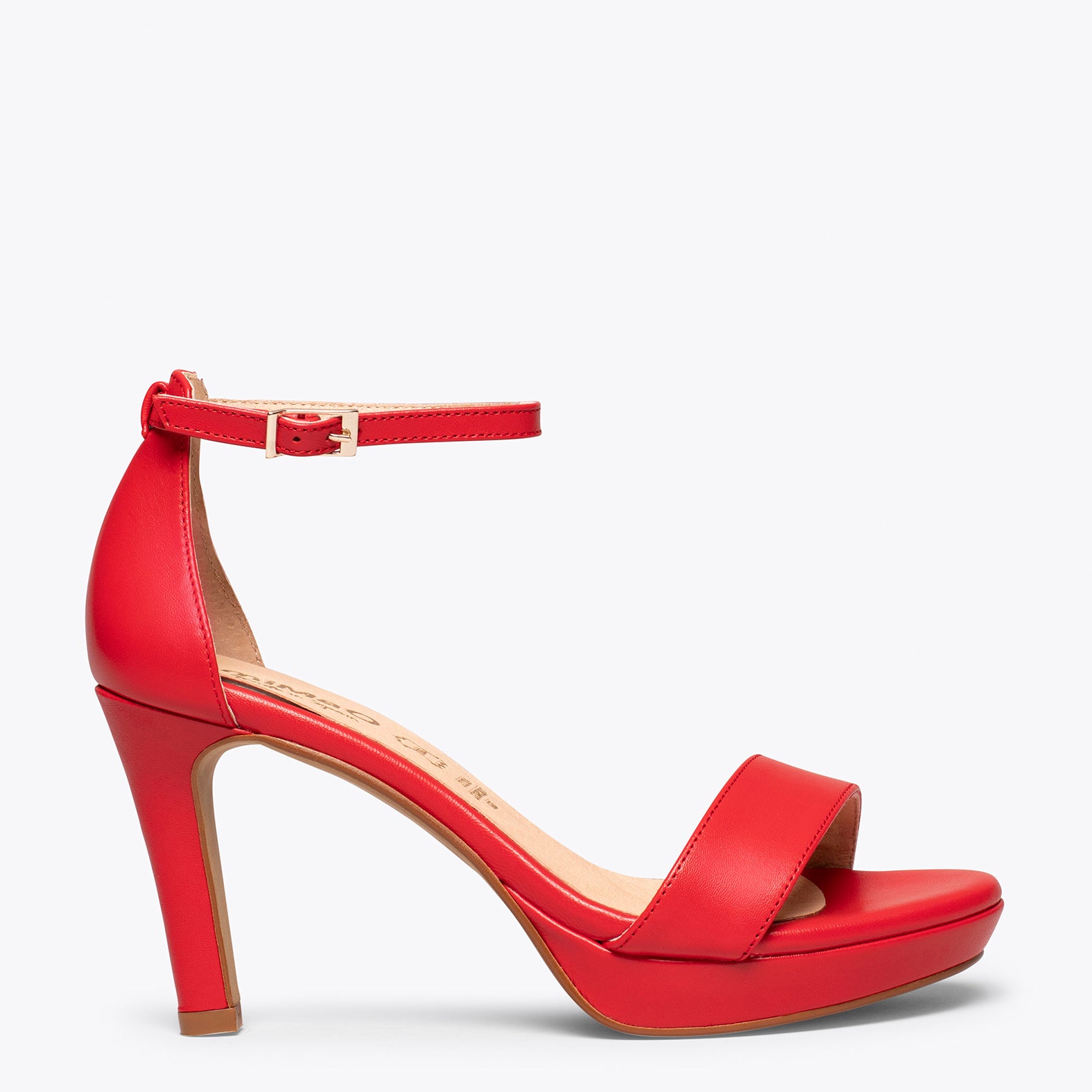 PARTY – RED elegant sandal with platform