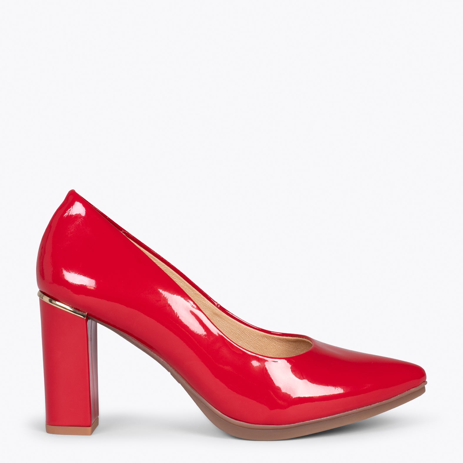 URBAN PATENT – RED patent high heels