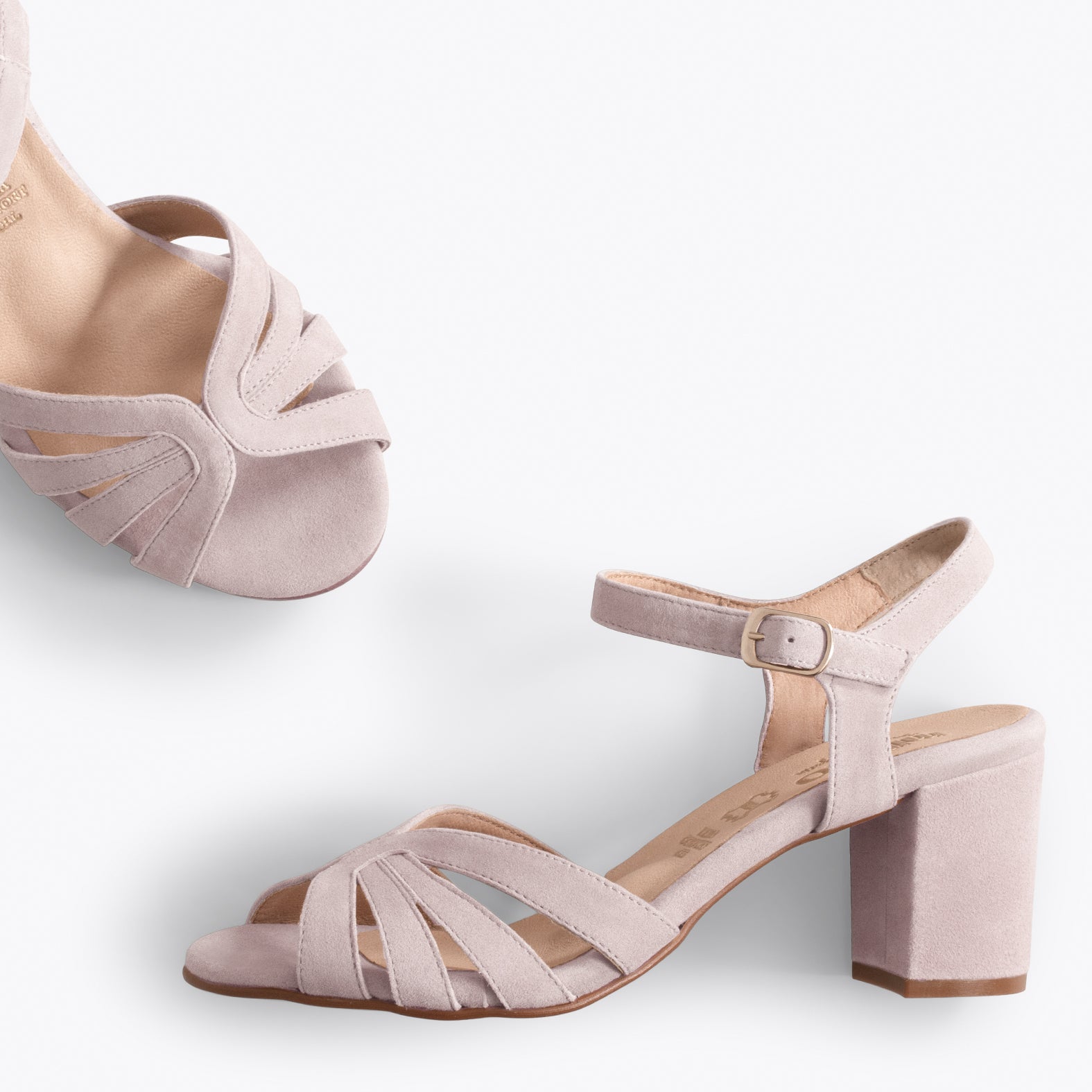 MUSE – PINK block heel sandals