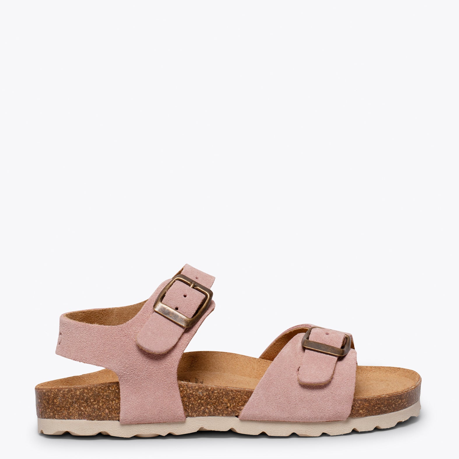 POLO – PINK suede bio sandal for kids