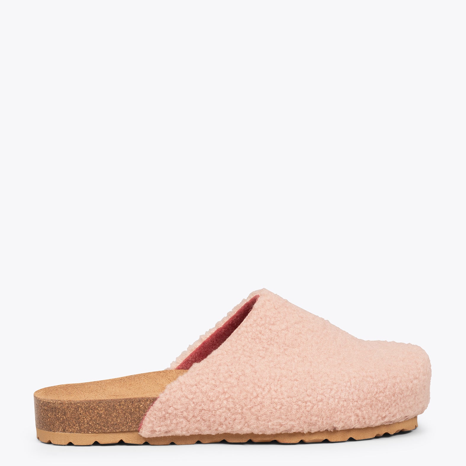 DREAMING - Chaussons fourrure mouton ROSE