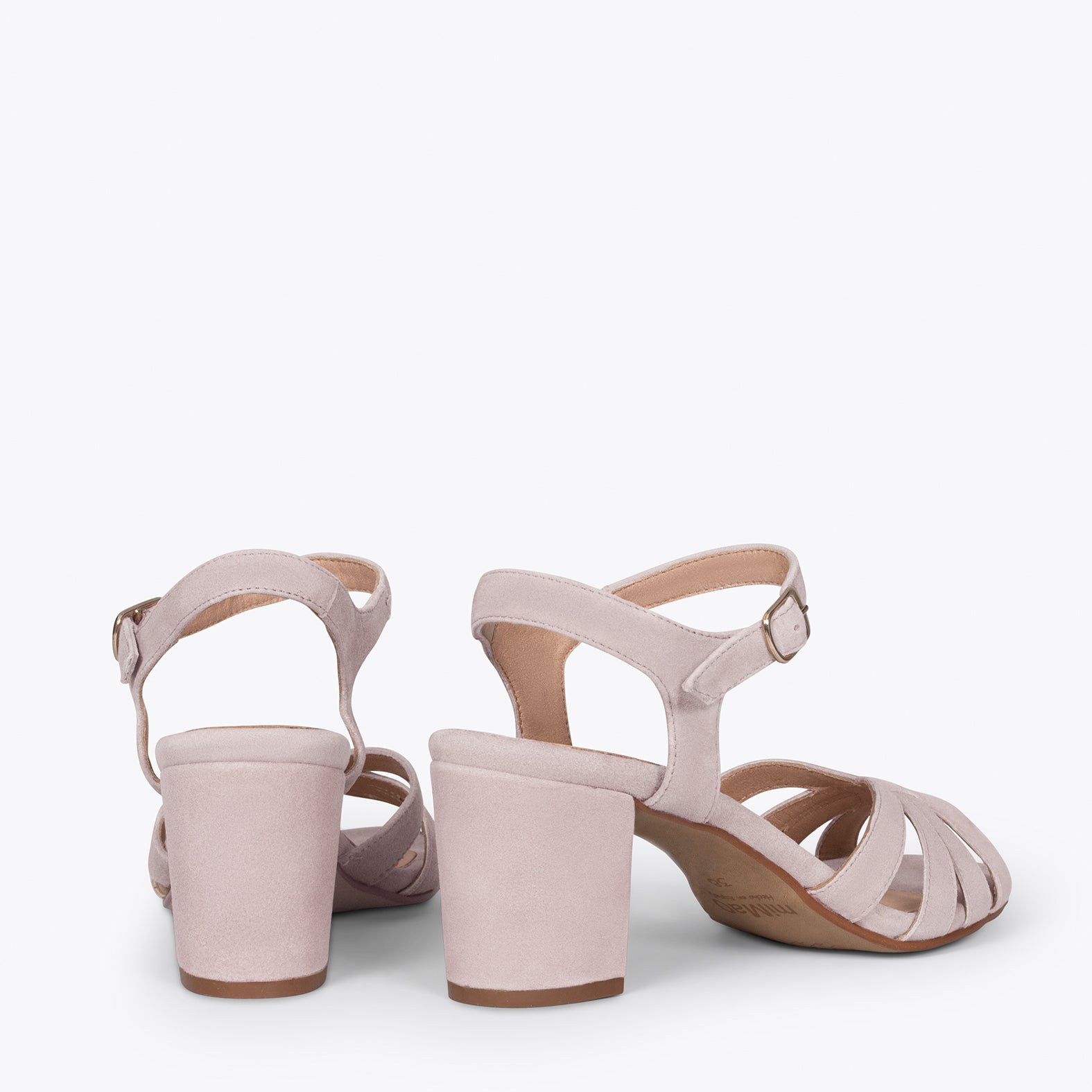 MUSE – PINK block heel sandals