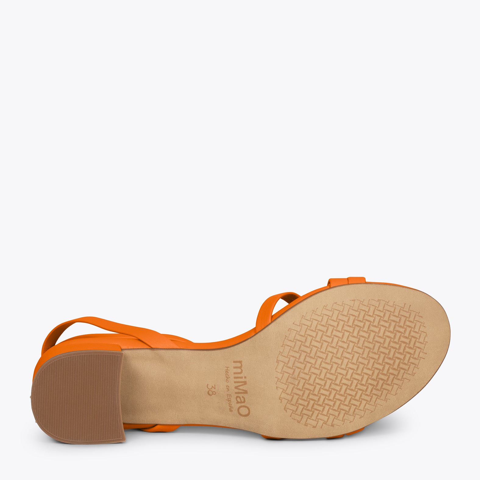 VIENA – ORANGE sandals with straps